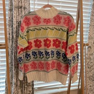 EUC Floral Boutique sweater